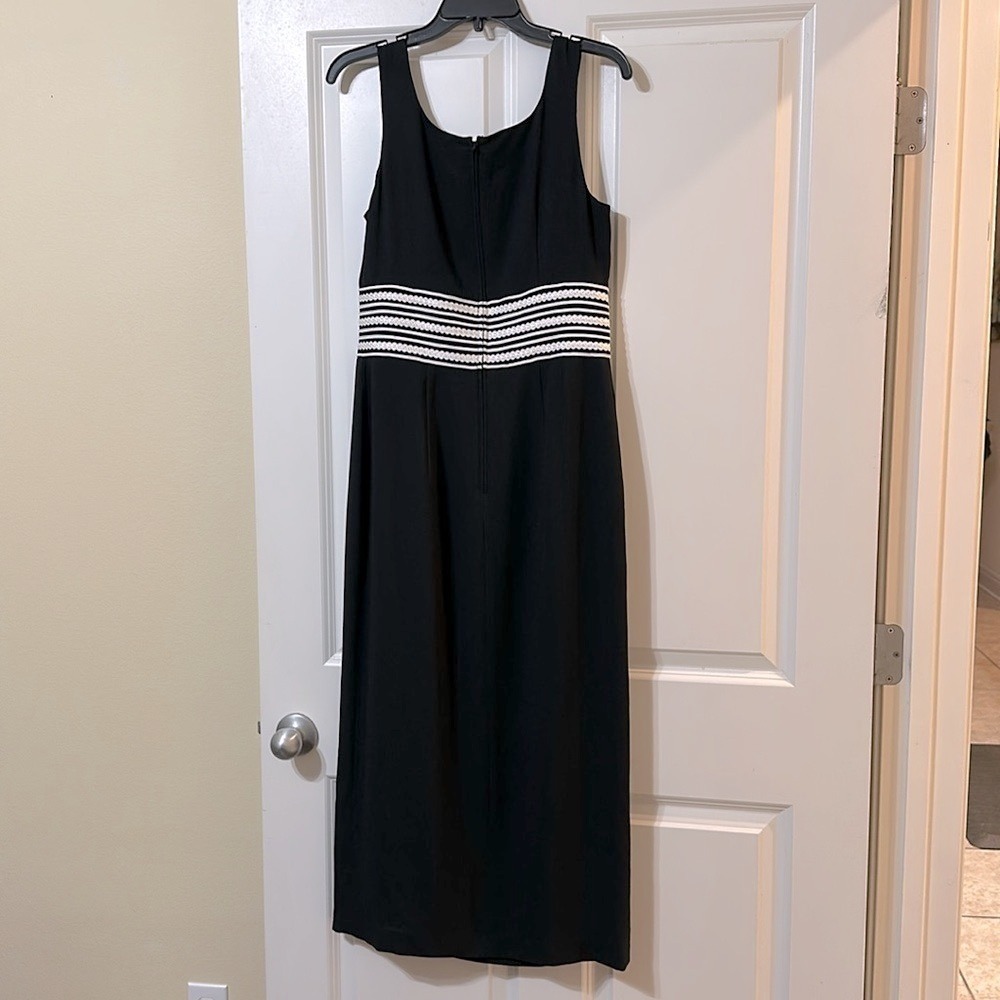 Maggy London Black‎ Sleeveless Maxi Dress Formal Career Cocktail Evening